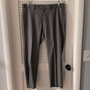 Lauren Ralph Lauren Grey Rayon Suit Pants, 36x30